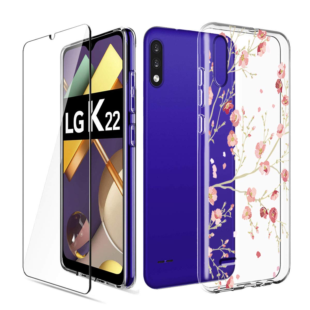 IMEIKONST Custodia Compatible Avec LG K52, Hard PC Silicone TPU Premium Slim Rugged Cover Antiurti Protezione Resistente Trasparente Custodia Per LG K52. 2 In 1 Black HH - Foto 2