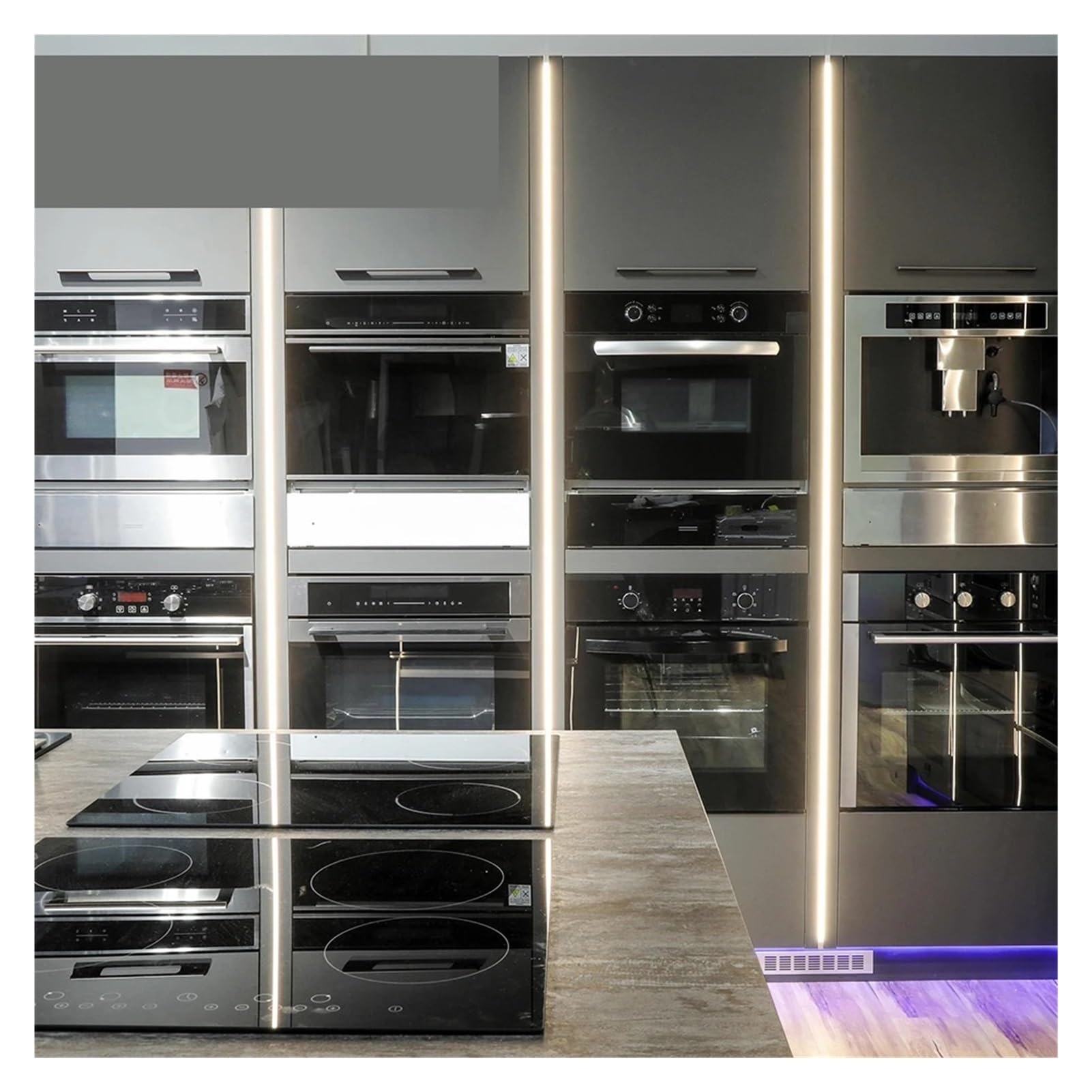 Microonde da incasso da 44 litri e 60 cm con 1,6 piedi cubi. Forno a microonde nero da 24 pollici con grill e convezione