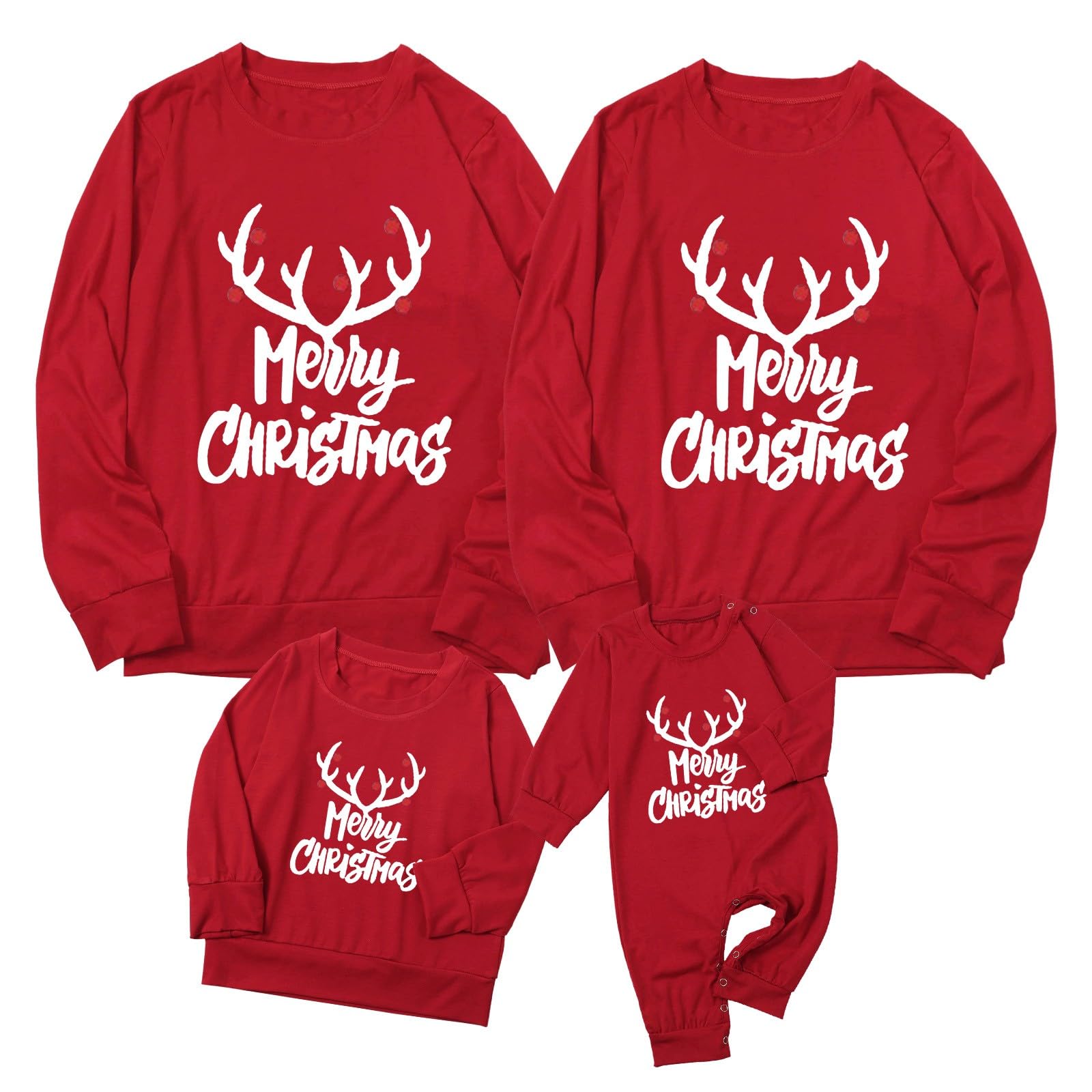 Jersey De Navidad Familiar Unisex – Manga Larga Cuello Redondo (Elfo Verde, Tallas Para Adultos Y Niños)