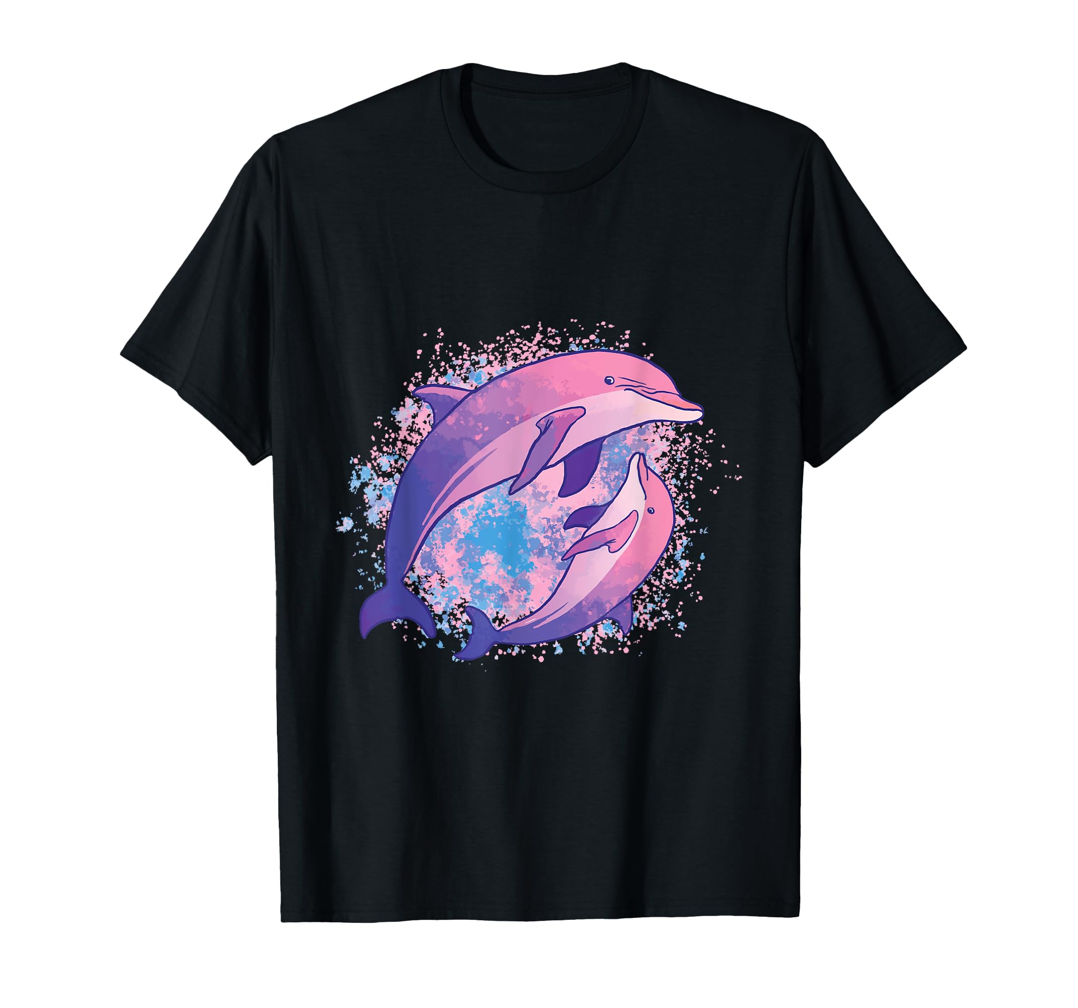 Cute Tie-dye Dolphin shirt Parent And Child Dolphins T-Shirt