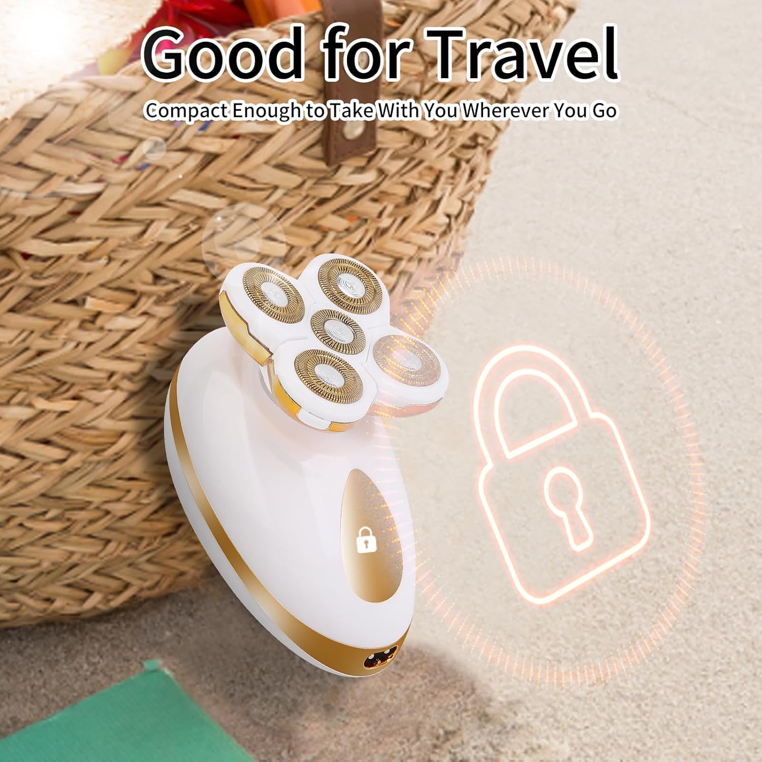 Electric Razors for Women, 5 in 1 Painless Rechargeable Dusk Shaver Womens, Women's Shavers Everything, Lady Leg/Bikini/Face Hair Removal Products, Female Wet Dry Shaving Machine - Image 6