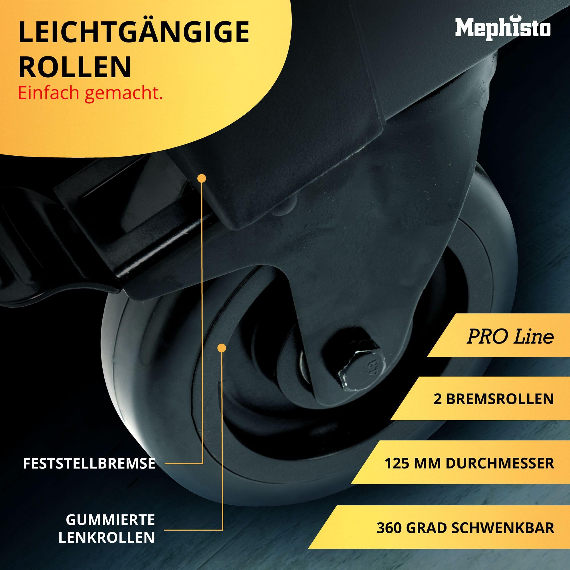 Mephisto Pro-Line Werkzeugwagen Werkstattwagen Double Full Black gefüllt mit 13 Schubfächern inkl. Werkzeug wie VDE Zangen, Steckschlüssel, Ratschen in Soft Inlays in Carbon Lock