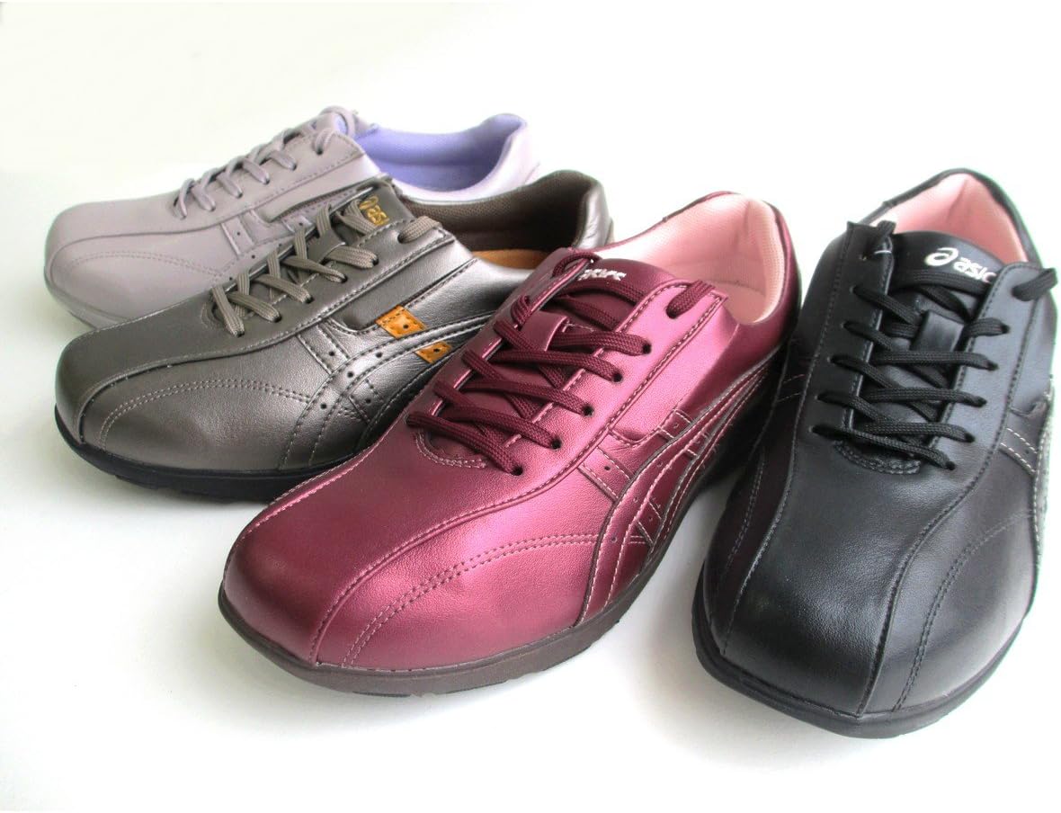 [アシックス] ライフウォーカー TDL500 ニーサポート200 レディース レースアップ ウォーキングシューズ 仕事靴 リハビリ シニア用シューズ 履きやすい Ｏ脚サポート 履き口ストレッチ 幅広 (23.5cm, ローズピンク(18))