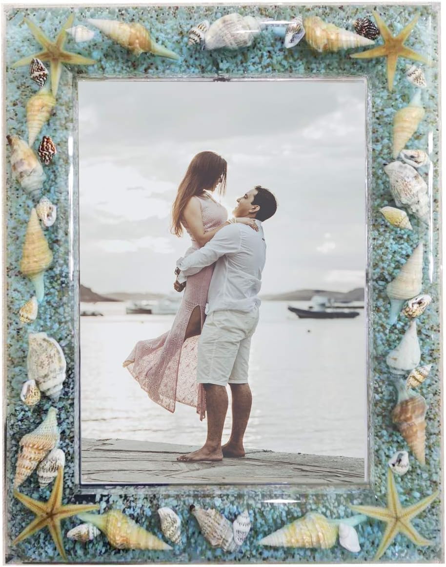 5x7 Beach Ocean Memories Meets the Moment in these Perfect Backdrops! Life's a Beach Wall & Desktop Picture Frame