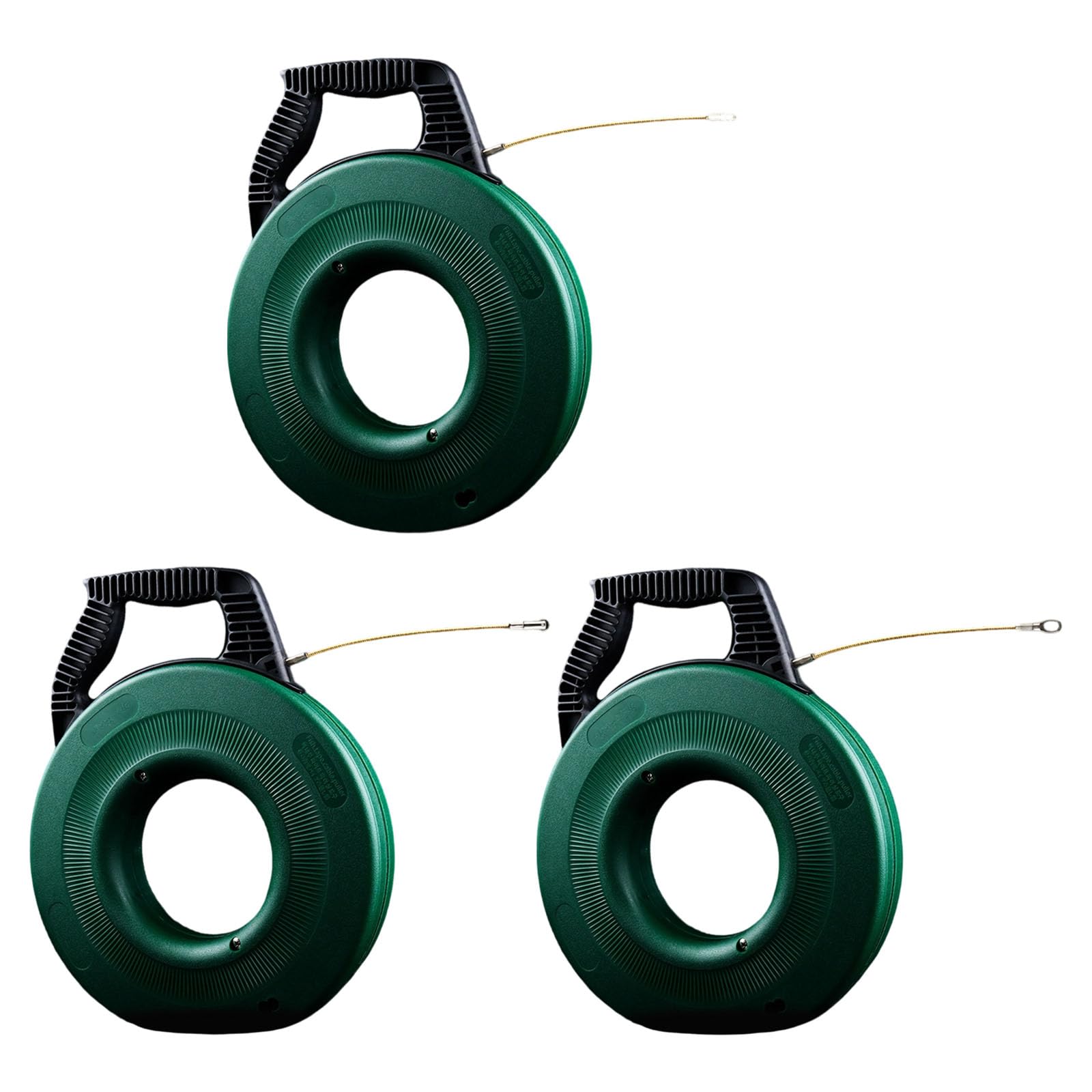 Cinta de alambre de acero de 50 m, para electricista, construcción de ABS, herramienta profesional para cableado eléctrico, cable flexible, caña de pescar para conductos apretados