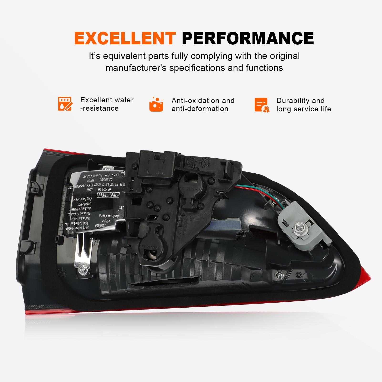Rücklicht für BMW X1 F48 2014-2022 63217350697 Linke Innere Rücklichtbaugruppe, Außenrücklicht (Inside Left) 63217350697