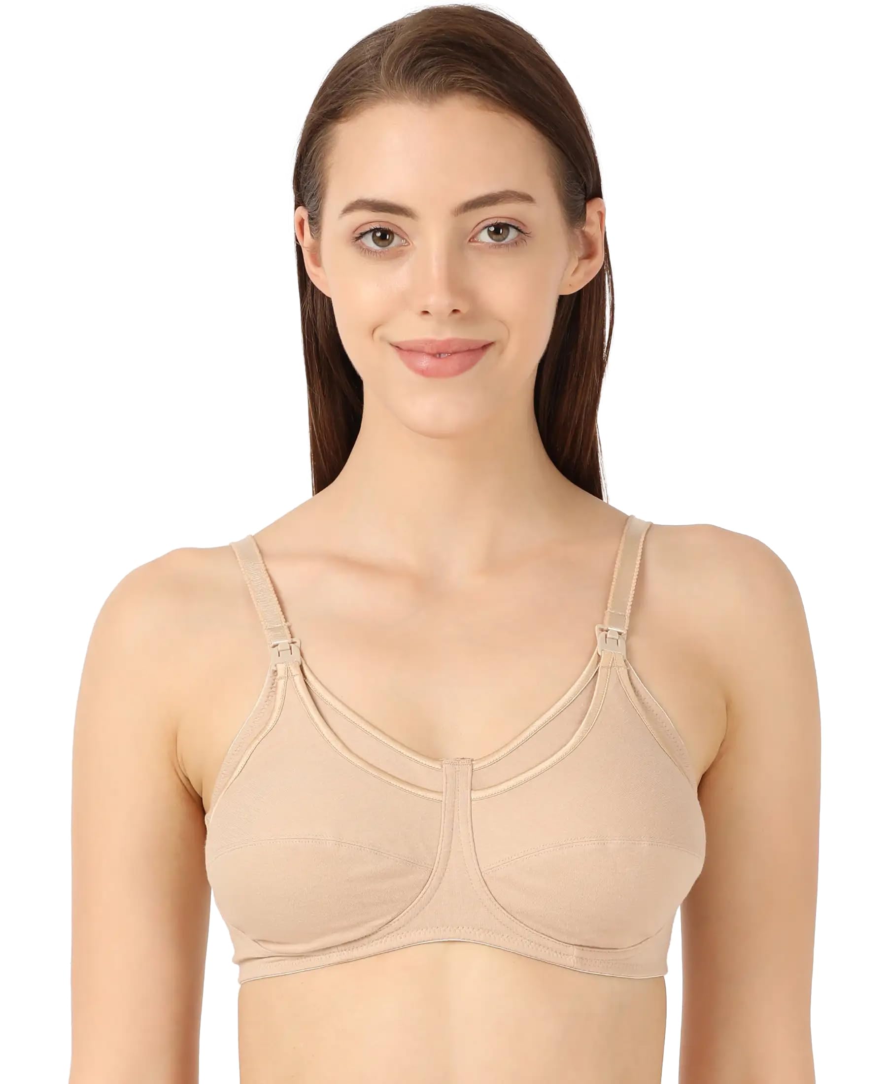 Jockey ES07 Nursing Bra| Wirefree | Non Padded | Full Coverage with Front Opening| Super Combed Cotton Elastane Fabric-picture-32