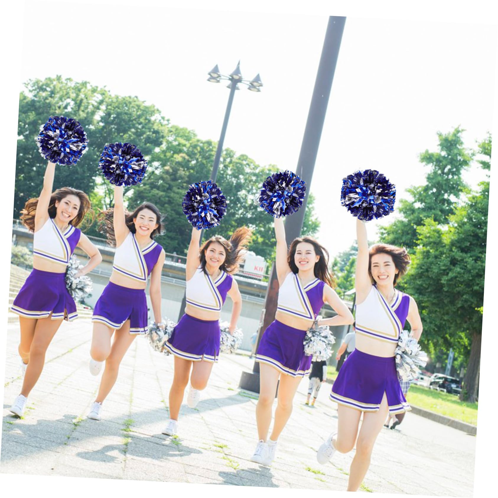 Supvox Cheerleader-blumenball Rosa Bommeln Beim Cheerleading Pompons Basteln Cheerleading Pompoms Cheerleader Zubehör Cheerleading-Pompons Cheerleader-Pompons Sport