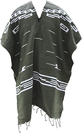 Del Mex Clint Eastwood Spaghetti Western Cowboy Poncho Costume Sweater- Handwoven Made in Mexico