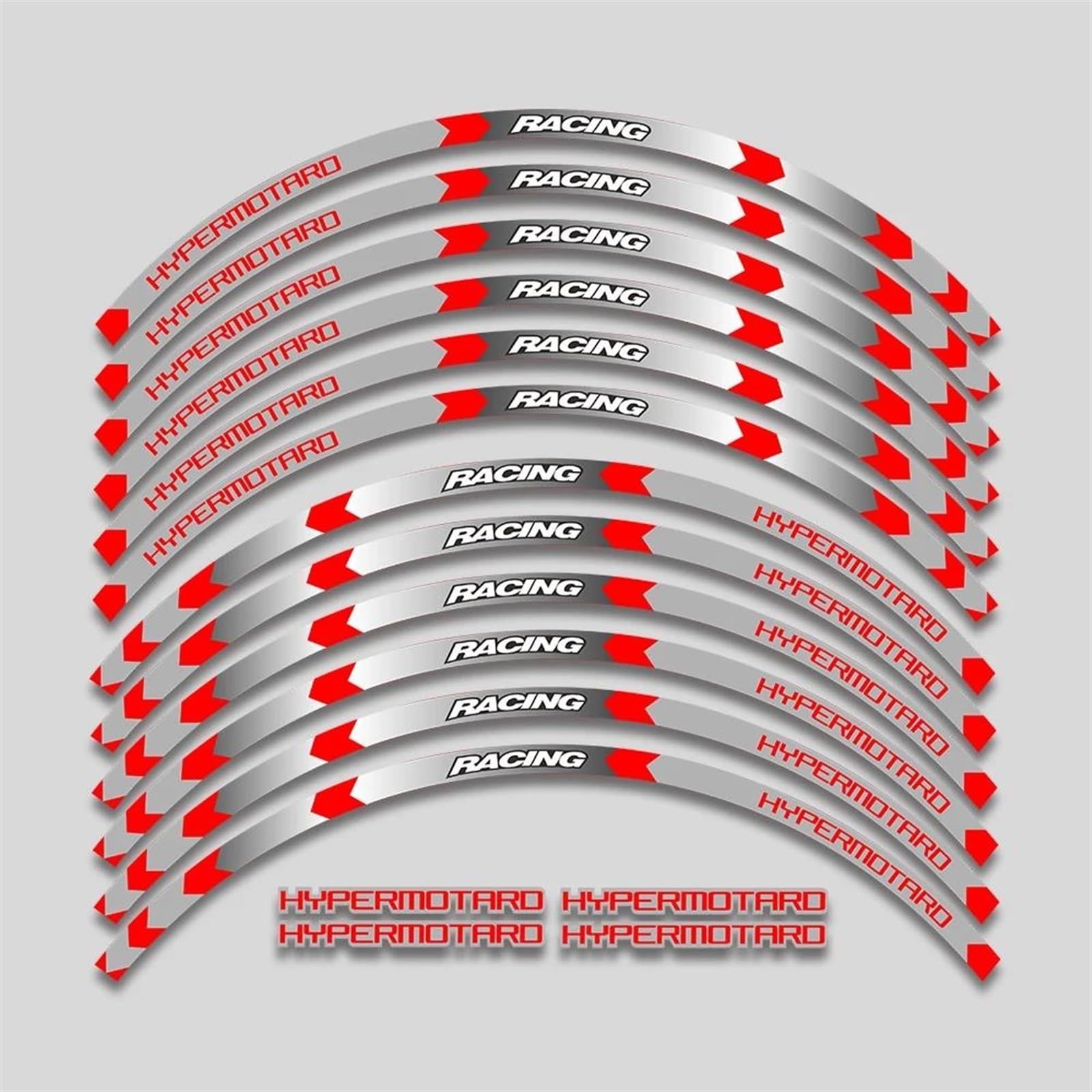 Motorcycle Wheel Stickers for Ducati for Hypermotard 939 821 796 950 1100