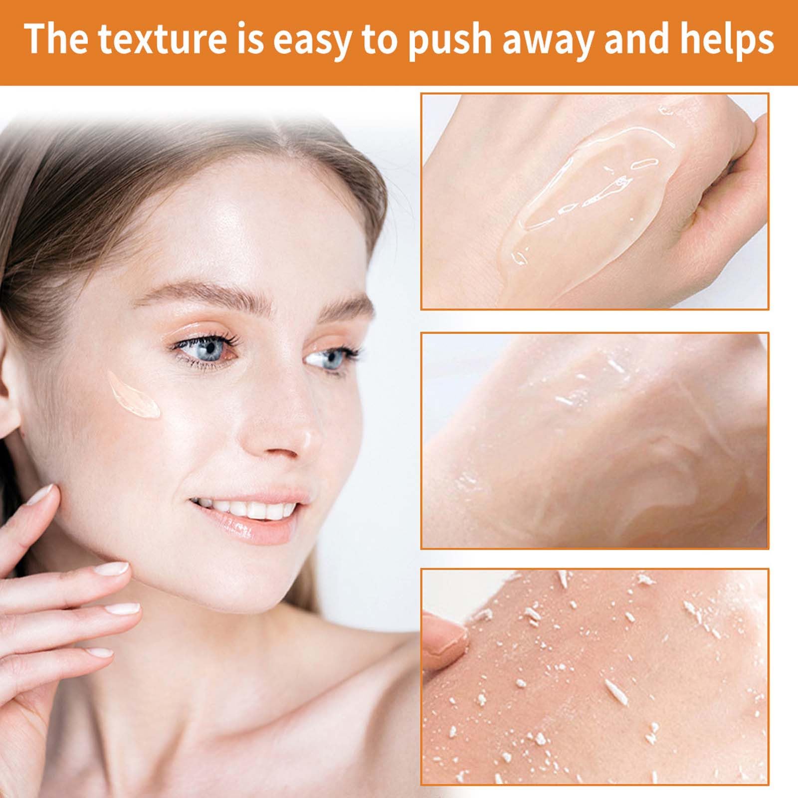 Żel złuszczający z enzymami pomarańczy, głębokie oczyszczanie, nawilżający żel do twarzy, organiczny scrub złuszczający do twarzy i ciała dla wszystkich typów gładkiej skóry 50g