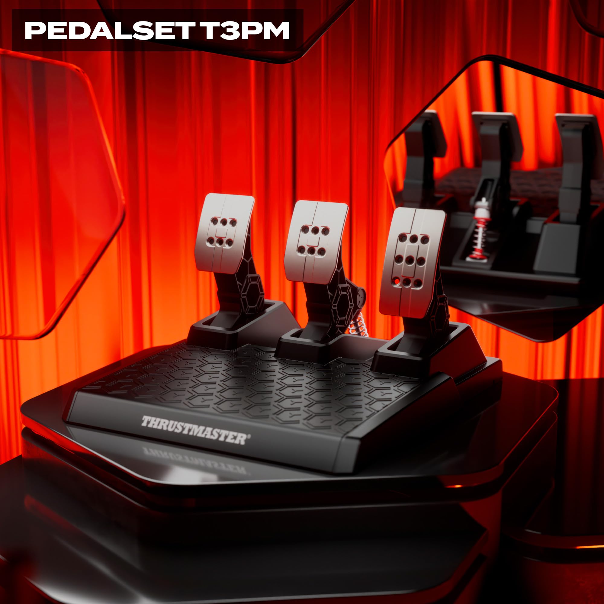 Thrustmaster T248R– Force Feedback Rennlenkrad mit interaktivem Dashboard-Display – Hybrid-Antrieb (3,1 Nm), Magnetische Schaltwippen, Inkl. T3PM Pedalset – Offiziell für PS5, PS4 & PC