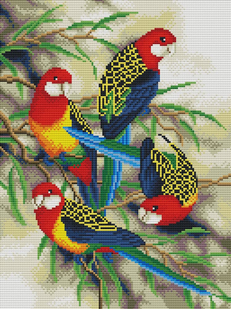 Awesocrafts Kit punto croce XXXXXX 11CT Stampato Patterns Easy Cross Cucitura Kit Ricamo Forniture (Elefante
