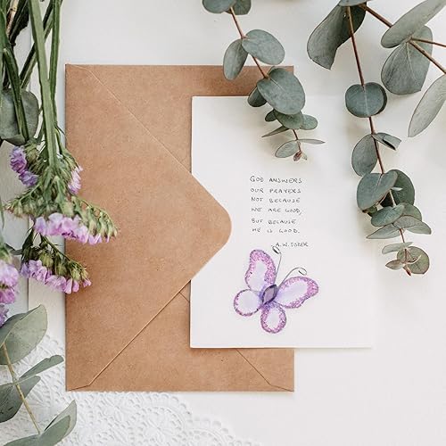 Miniatura 4 de WINOMO - Mariposas de organza con purpurina, diseño de mariposas con purpurina, 50 unidades, color morado