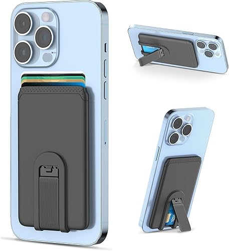 SHANSHUI Soporte para tarjetas de teléfono, soporte ultra delgado de silicona para tarjetas de crédito de negocios, soporte de identificación para