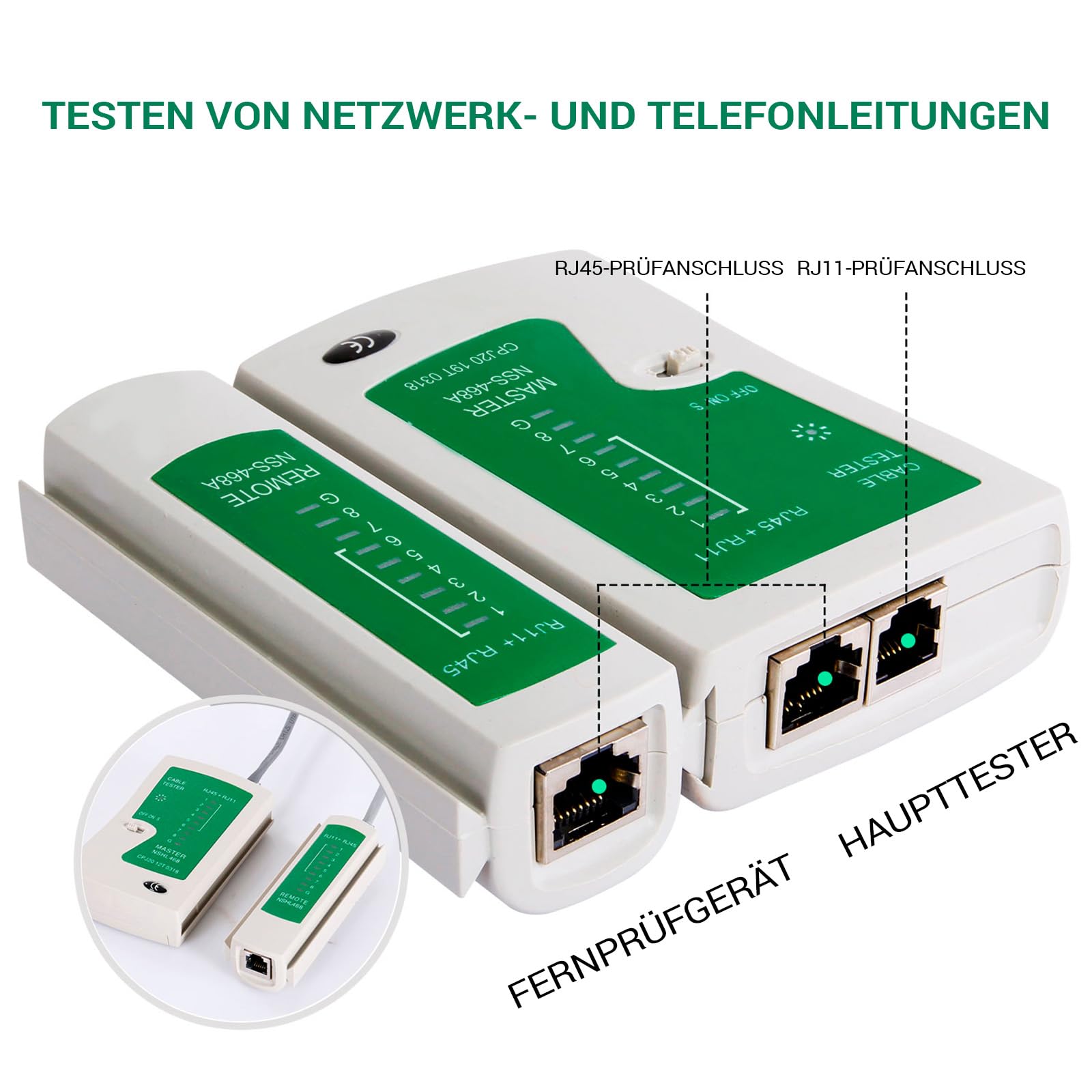 SGILE 12 in 1 Netzwerk Werkzeug Set für RJ45, RJ11, RJ12 – Crimpzange RJ 45, Netzwerk & LAN Kabel Tester, Kabeltester Kit für DIY Haushalt & Computer Wartung, Kompatibel mit CAT5 und CAT6