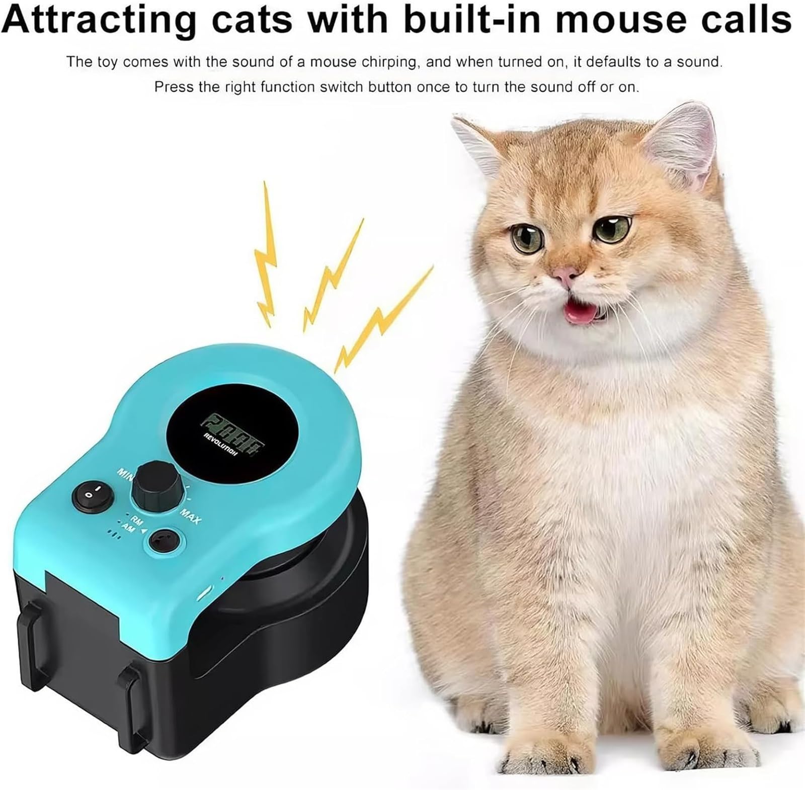 Rueda de correr para gatos, juguete interactivo para gatos de interior, cinta de correr de velocidad ajustable con control remoto, ejercicio de caza simulado para uso doméstico