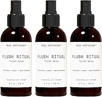 Vista 50 de Muse Apothecary Flush Ritual - Aerosol para inodoro aromático y refrescante, usar antes de ir, 4 onzas, infundido con aceites esenciales naturales