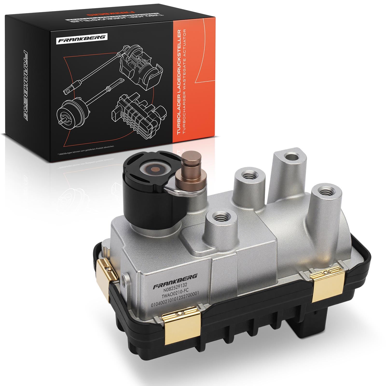 Frankberg Attuatore del turbocompressore 6NW010430-24 | 5 pin, elettronico, Diesel; Compatibile con: R.a.n.g.e R.o.v.e.r IV L405, Discovery IV L319