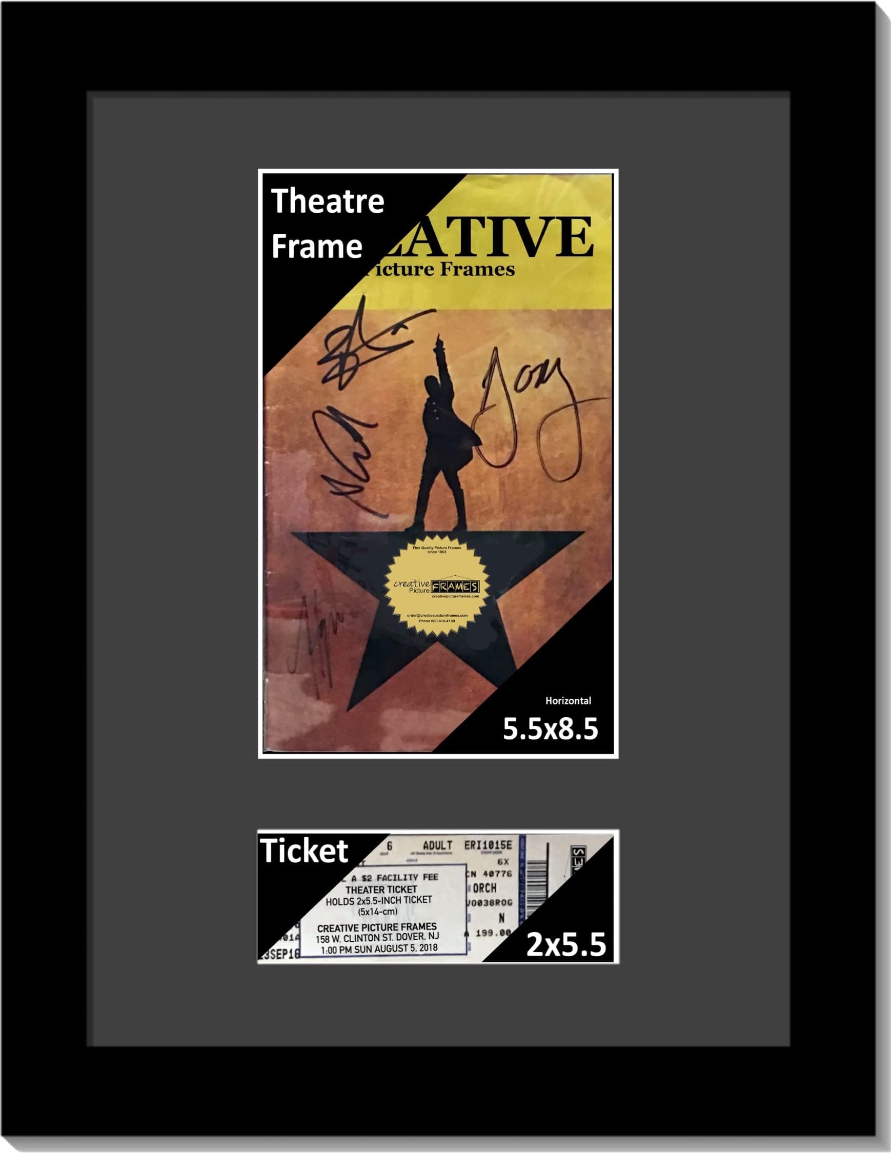 Amazon.com - National Frames Broadway Playbill Ticket Frame (Program ...