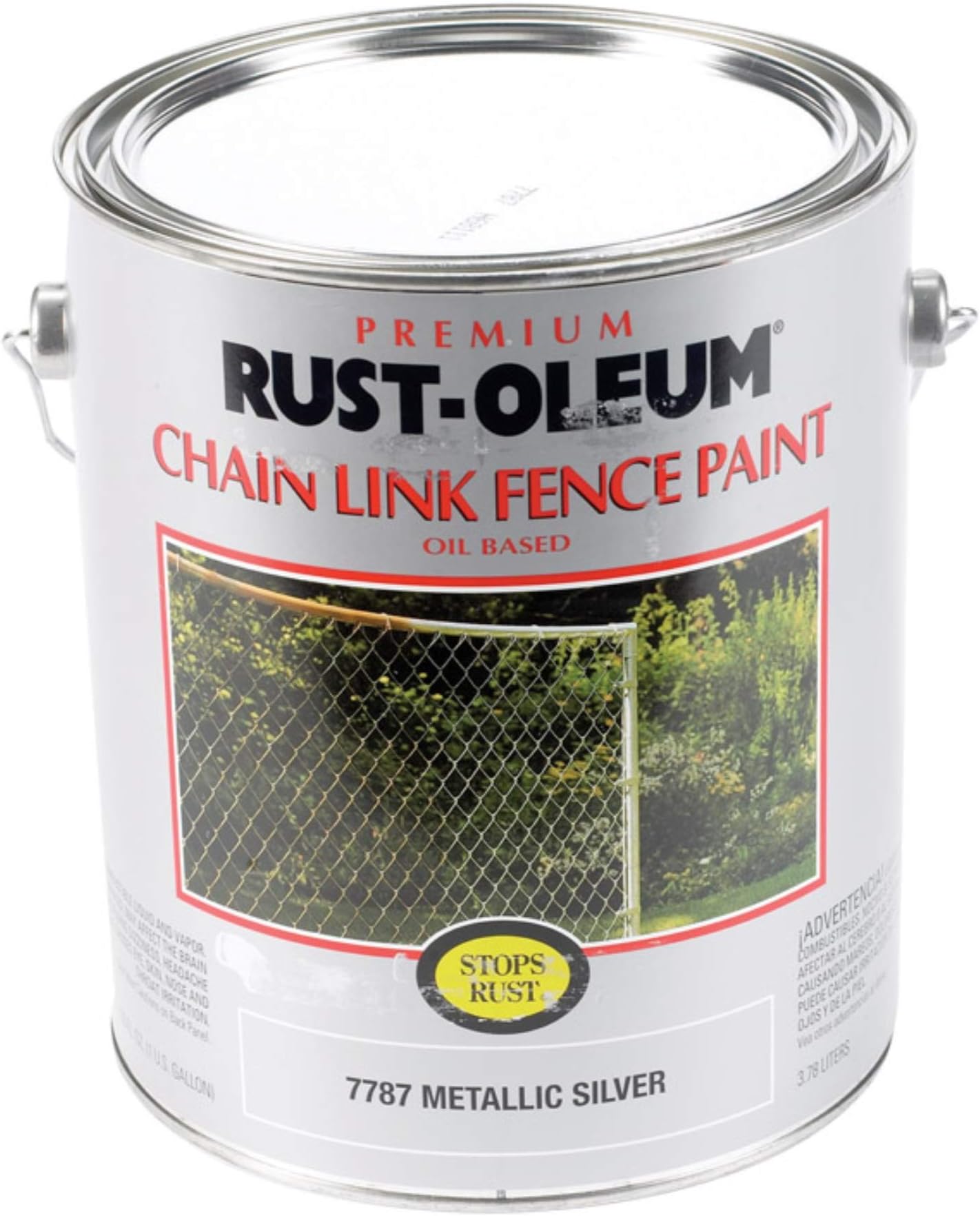 Rust-Oleum 7787-402 Metal Saver Paint 1 Gallon, Metallic Silver (Pack of 2)