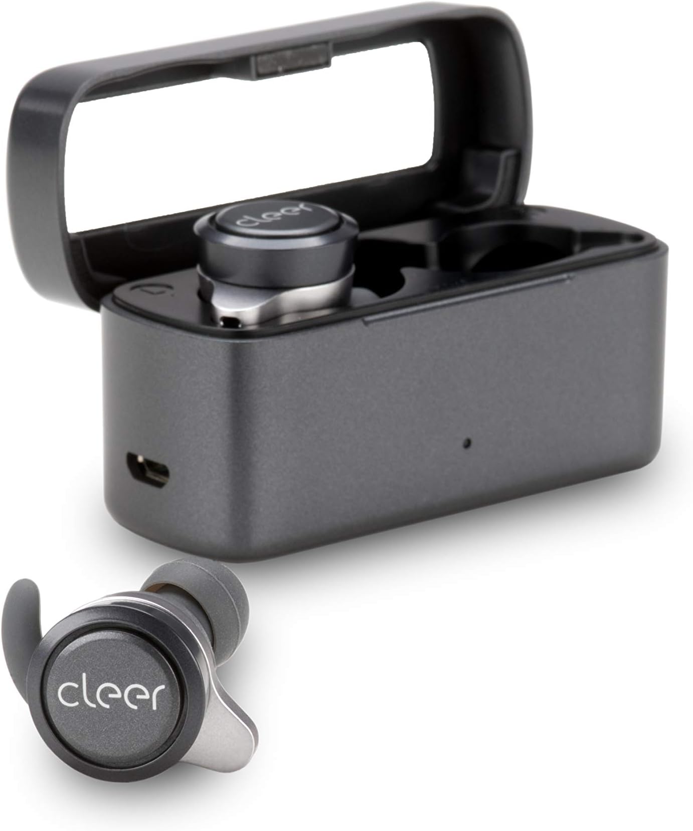 Cleer Ally Wireless Earbuds, Extended Battery Life Up To 10 Hours, Bluetooth Headphones Gun Metal