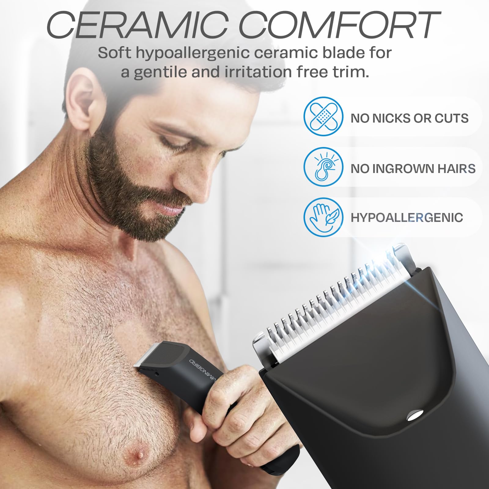 Amazon.com: HUMMINGBIRD MK5 Pubic Hair Trimmer for Men – Ceramic