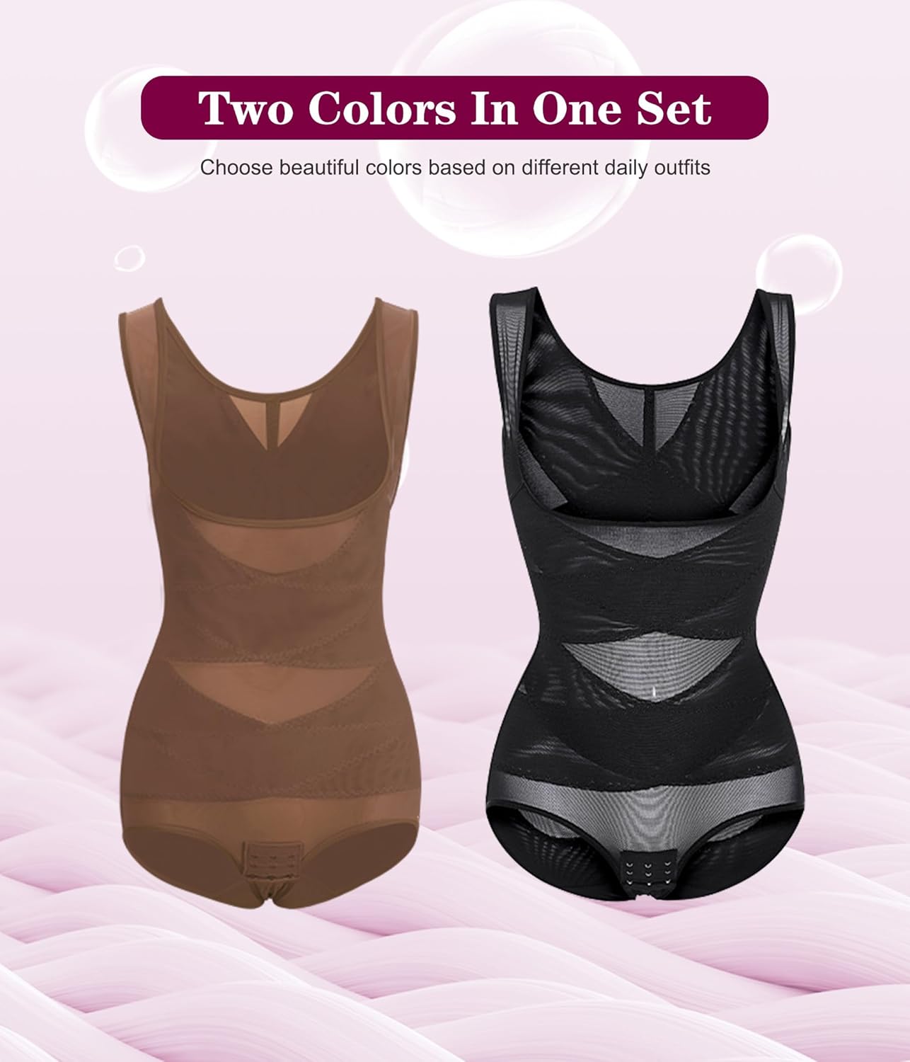 REYEOGO Shapewear Bodysuit for Women Tummy Control Butt Lifter Panty Hi-Waist Trainer Stomach Body Shaper Slimming Girdles - Image 4