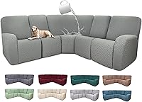 Vista 44 de Fundas 100% impermeables para sofá reclinable seccional, fundas para sofá reclinable en forma de L, funda para sofá seccional de esquina
