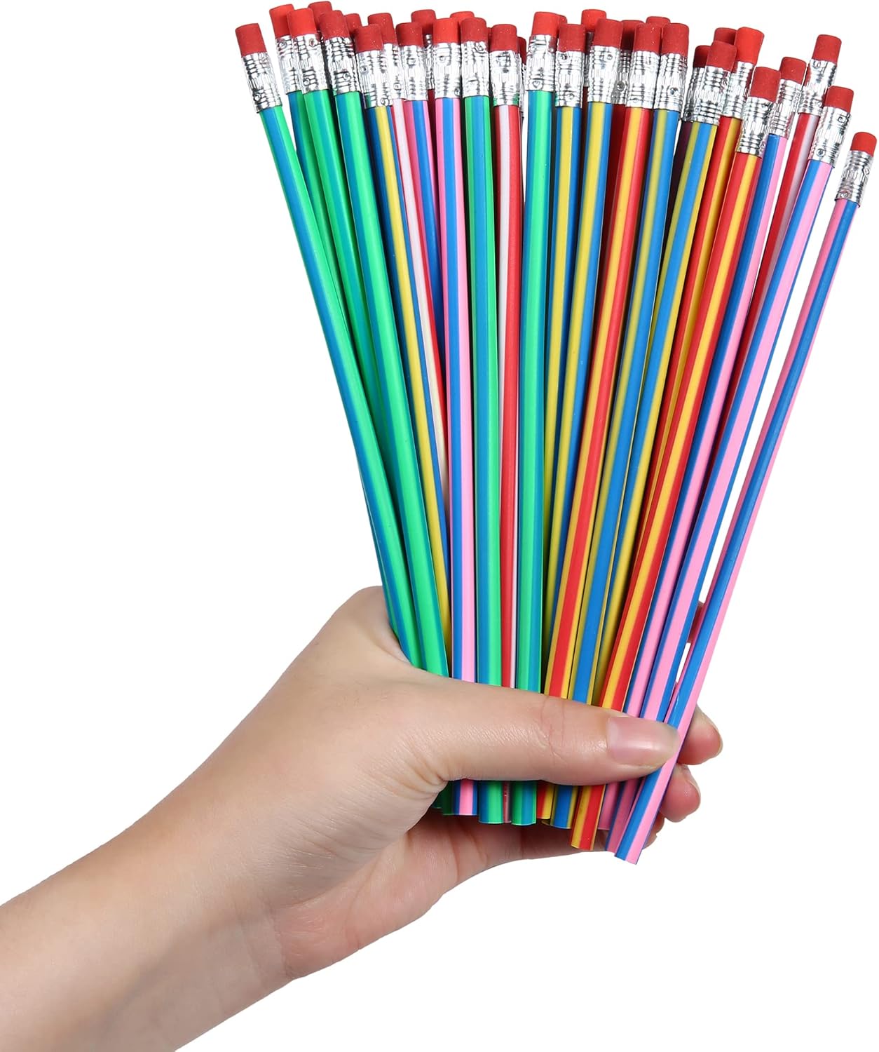 40 lápices flexibles de colores para niños