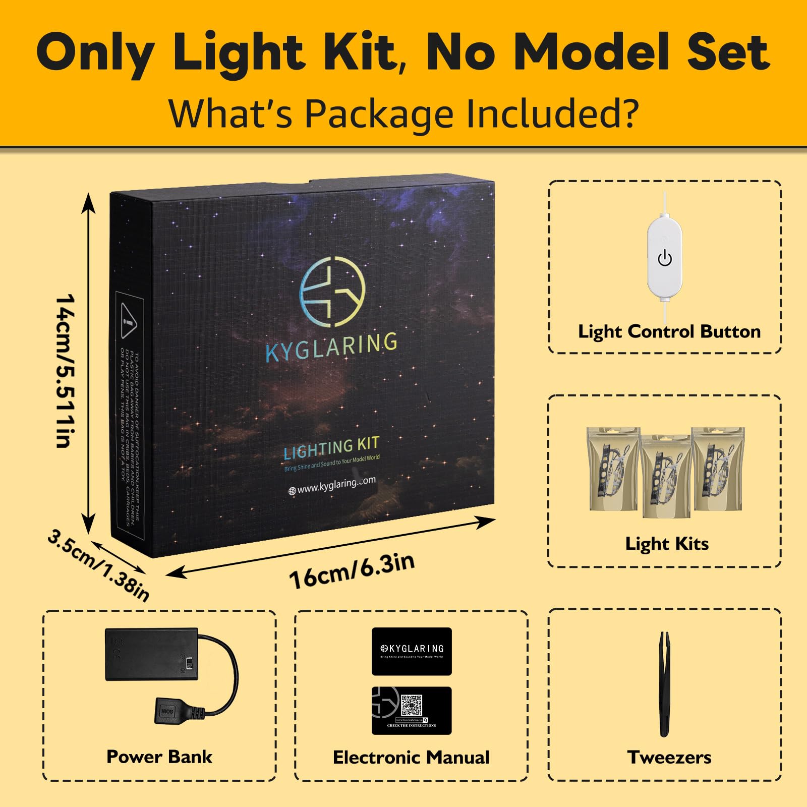 Kyglaring LED Lighting Kit Compatible with Lego Shopping Street 11371 Building Blocks, Accessories for Lego 11371 Model Set - Image 2