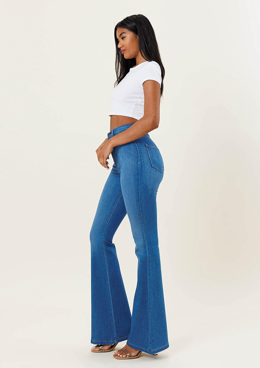 Vibrant M.I.U. Women’s Flare Jeans – High Waisted Bell Bottom Casual Denim Classic Flared Pants with Pockets - Image 5