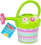Melissa & Doug Sunny Patch Pretty Petals Flower Watering Can - Pretend Play ToyChild Watering Can, Kids Gardening Set for Ages 3+