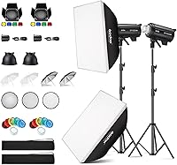 Vista 8 de Godox Paquete de 2 unidades DP400III-V DP400IIIV DP400IIIV 800Ws Photo Speedlite Studio Flash Strobe Monolight Bowens Kit de montaje para estudio