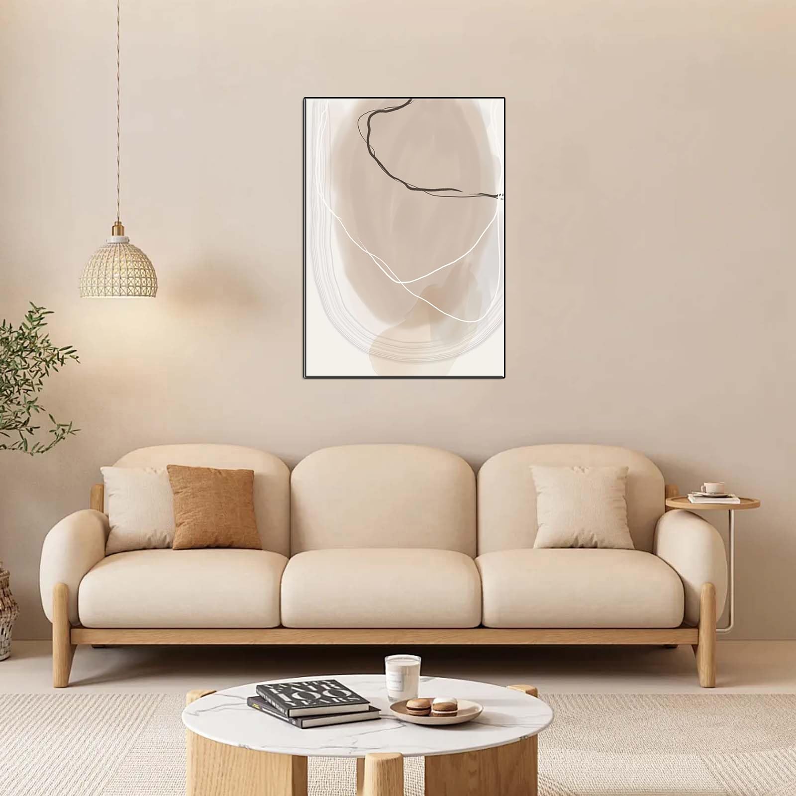 DFZEWKI Abstracts Paintings Art Boho Canvas Posters Wall Pictures for Living Room Home Decor(40x60cm(16x24in)/No frame)