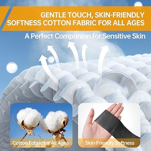 Miniatura 5 de Dimora Cinta de kinesiología, 80 tiras precortadas, 4 rollos, algodón original, cinta elástica atlética de 10 pulgadas para aliviar el dolor