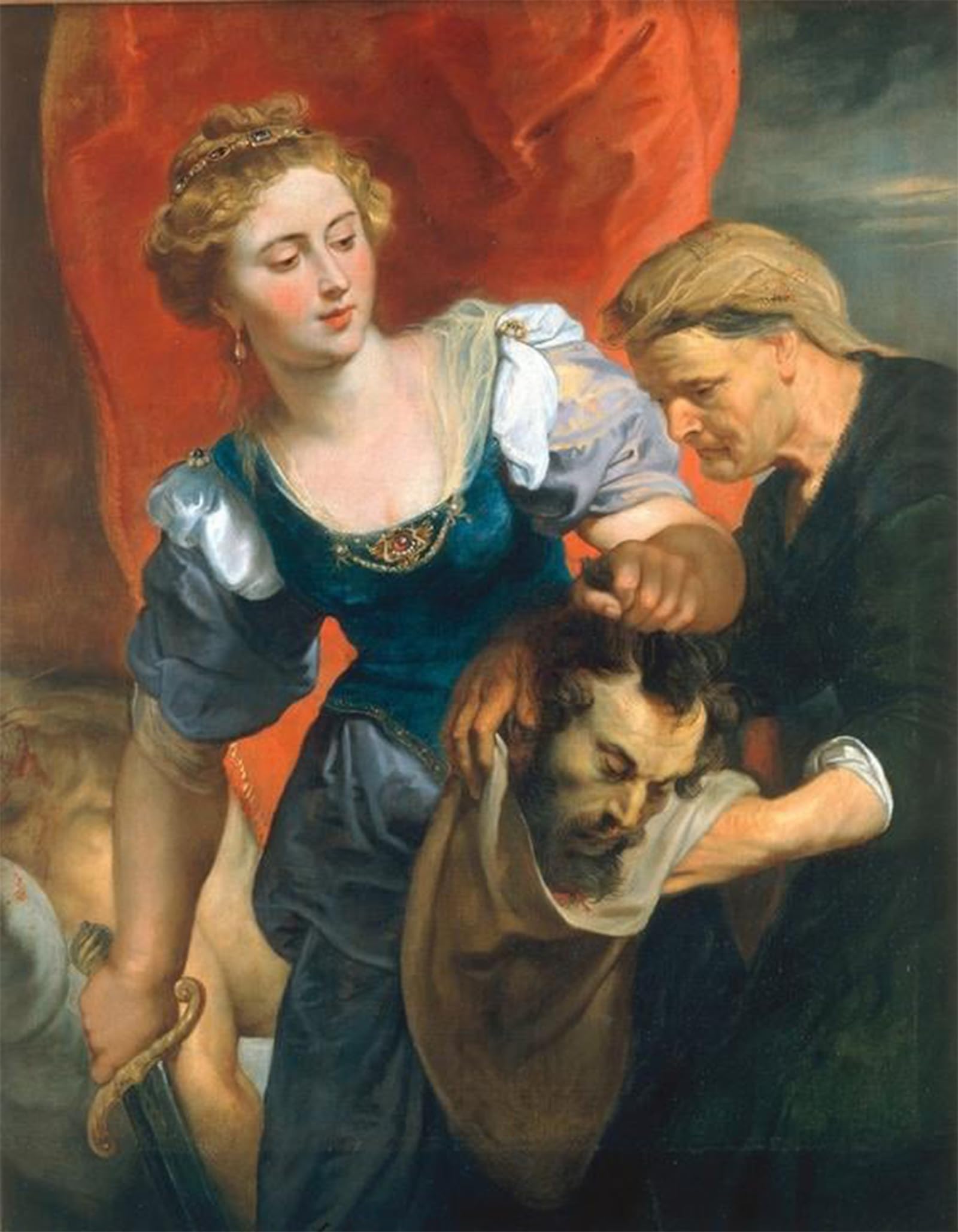 SERENDIPITP Retro Picture Poster Wall Art Pictures Painting Judith with the Head of Holofernes by Peter Paul Rubens Wall Art Canvas Print for Wall Decor 60x90cm