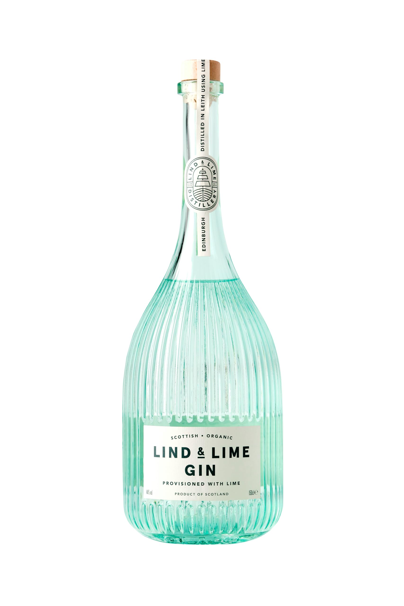 Lind & Lime | Gin aus Schottland | biologisch | 7 Botanicals | rosa Pfeffer und Limette | 100% Plastikfrei | 100% grüne Energie | 1500 ml | 44% Vol.