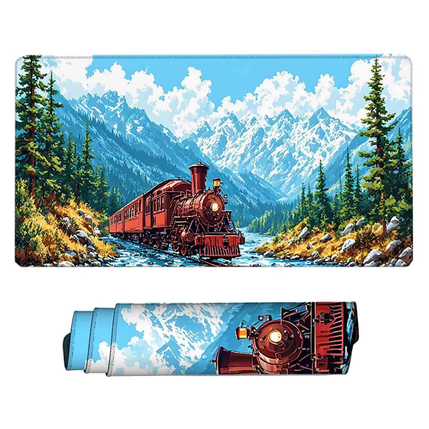 Podkładka pod mysz XXL 1000 x 500 mm podkładka pod mysz górska antypoślizgowa gumowa podkładka pod mysz do gier, akcesoria biurowe, podkładka pod mysz o wysokiej precyzji i szybkości do PC/gracza