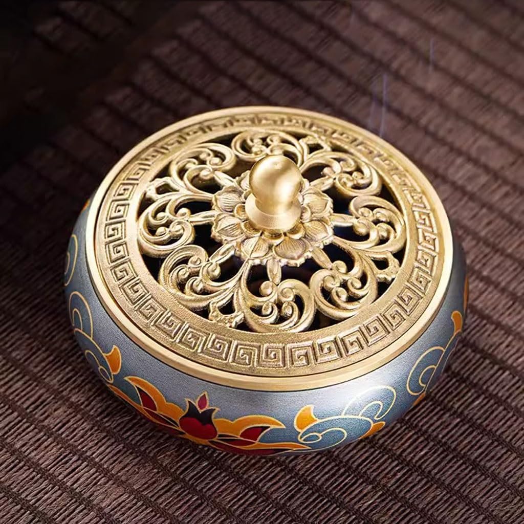 Incense Burner,Incense Stick Holder,Retro Metal Plate Incense Burner Household Incense Burner Indoor Incense Burner Agarwood Ornaments Incense Holder Incense Burner