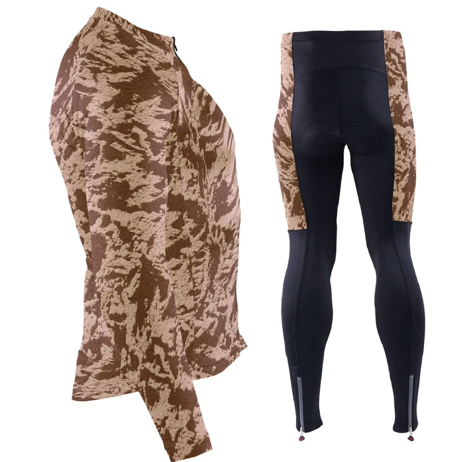 Winter-Radtrikot mit Taschen, schnelltrocknende Trägerhose, 3D-gepolstert