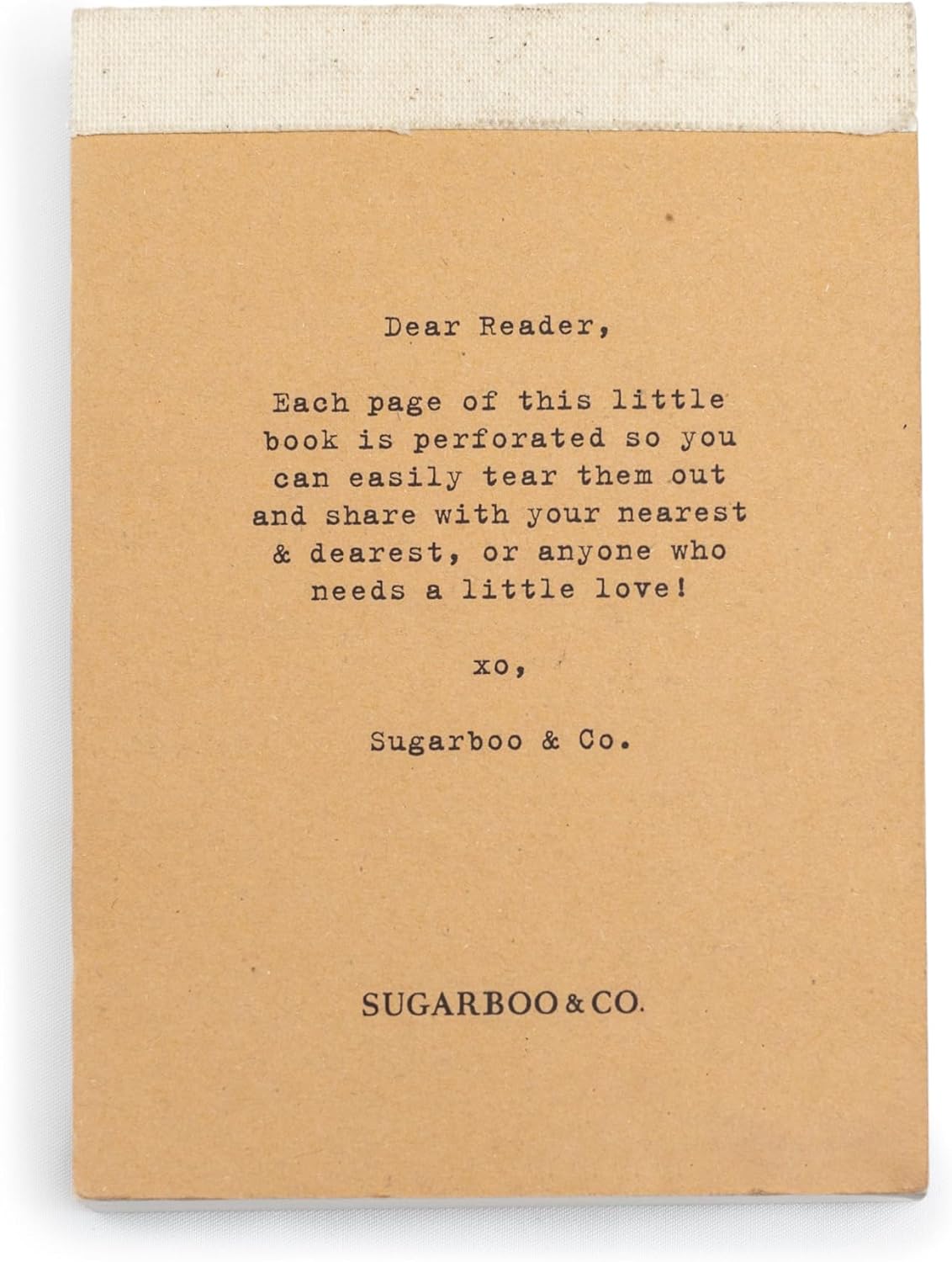 Sugarboo Love Letters for Your Hunny Bunny - 150 Pages of Heartfelt Notes - 4"x6" Perforated Pages for Easy Tear and Share - Daily Affirmations for Spouses and Couples