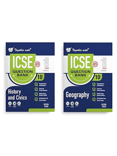 Together with ICSE History &amp; Civics and Geography Class 10 Question Bank Exam 2025 (Set of 2 Books) (Chapterwise &amp; Topicwise)