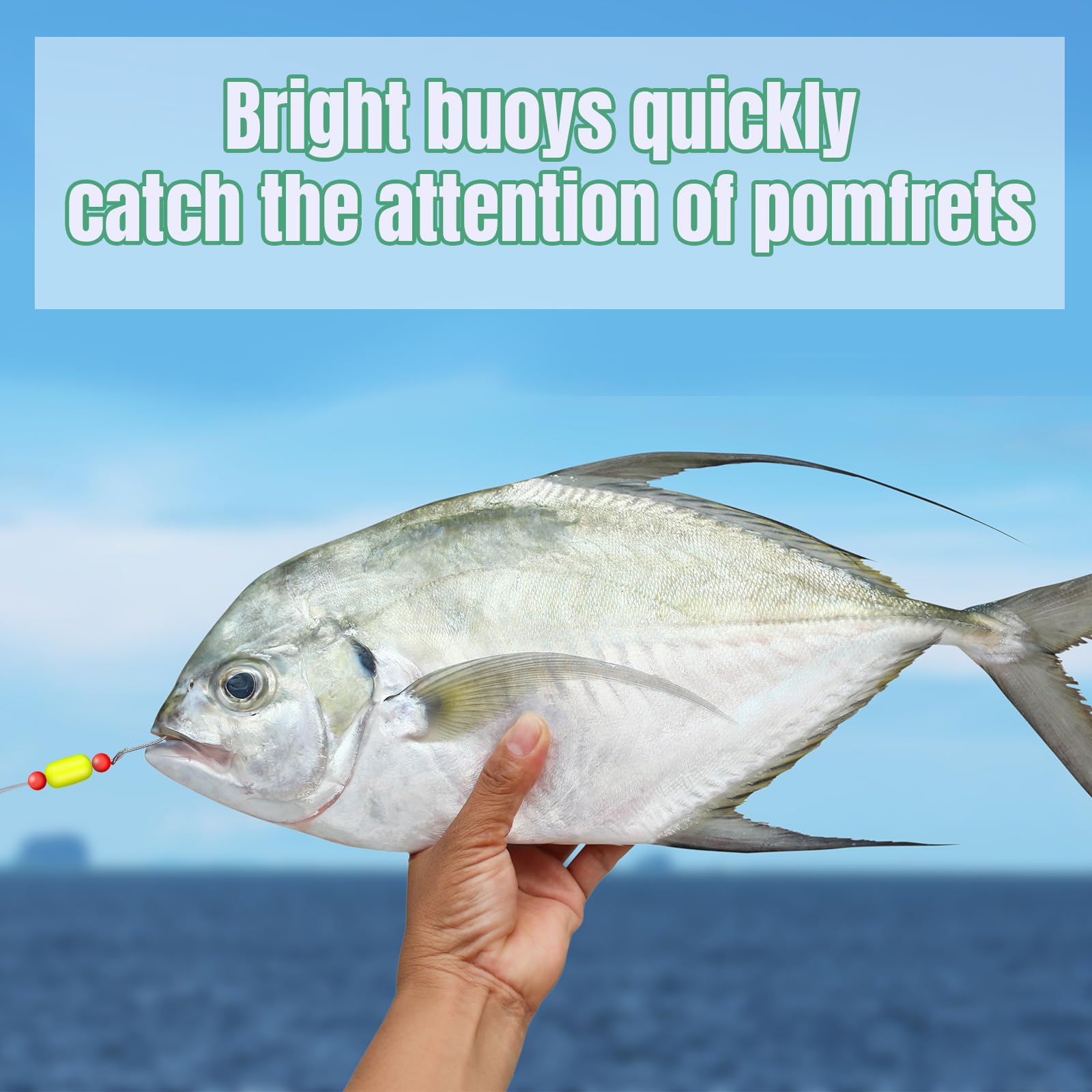JellyArch 12 Stück Pompano Rigs für Brandungsangeln, Offshore, Surfen, Angelvorrichtungen, Salzwasser, Ausrüstung, Surfen, Angelzubehör mit 2/0 Kreishaken, Doppelkreis-Wirbel, Duo-Lock-Druckknöpfe