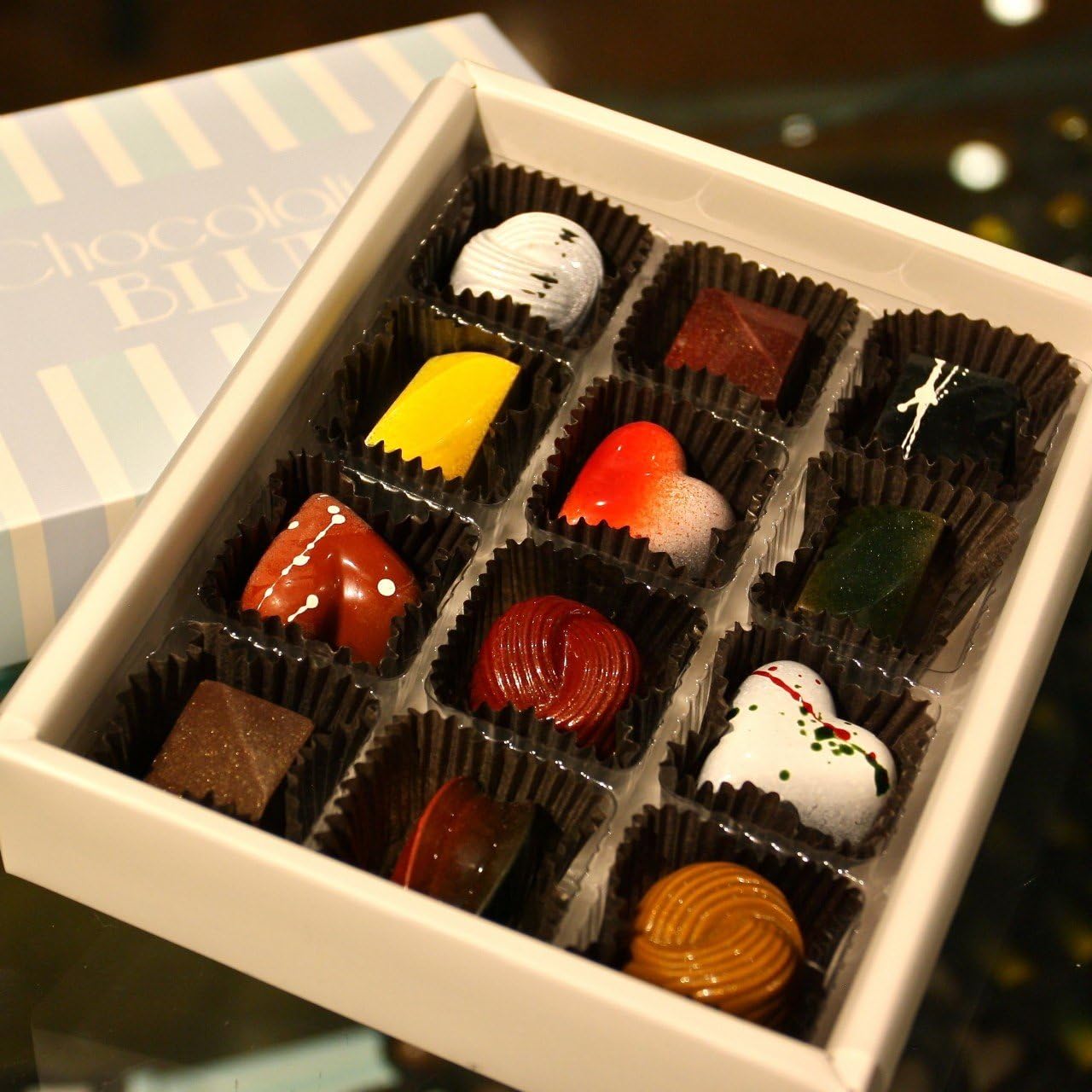 Chocolatier Blue 12 Piece Box
