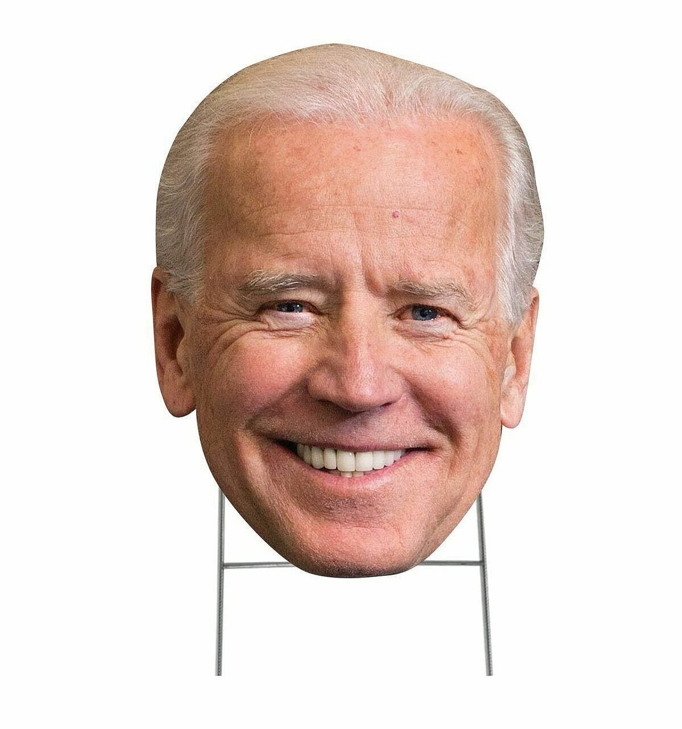 Joe Biden Big Head Presidential Election 19"x14" Yard Sign with Stakes Made in USA USA