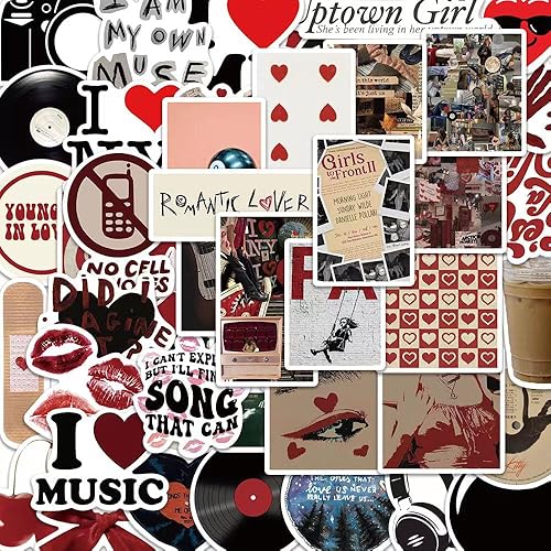 Downtown Girl Stickers,Downtown Girl Aesthetic Vinyl Laptop Computer Phone Water Bottle Stickers