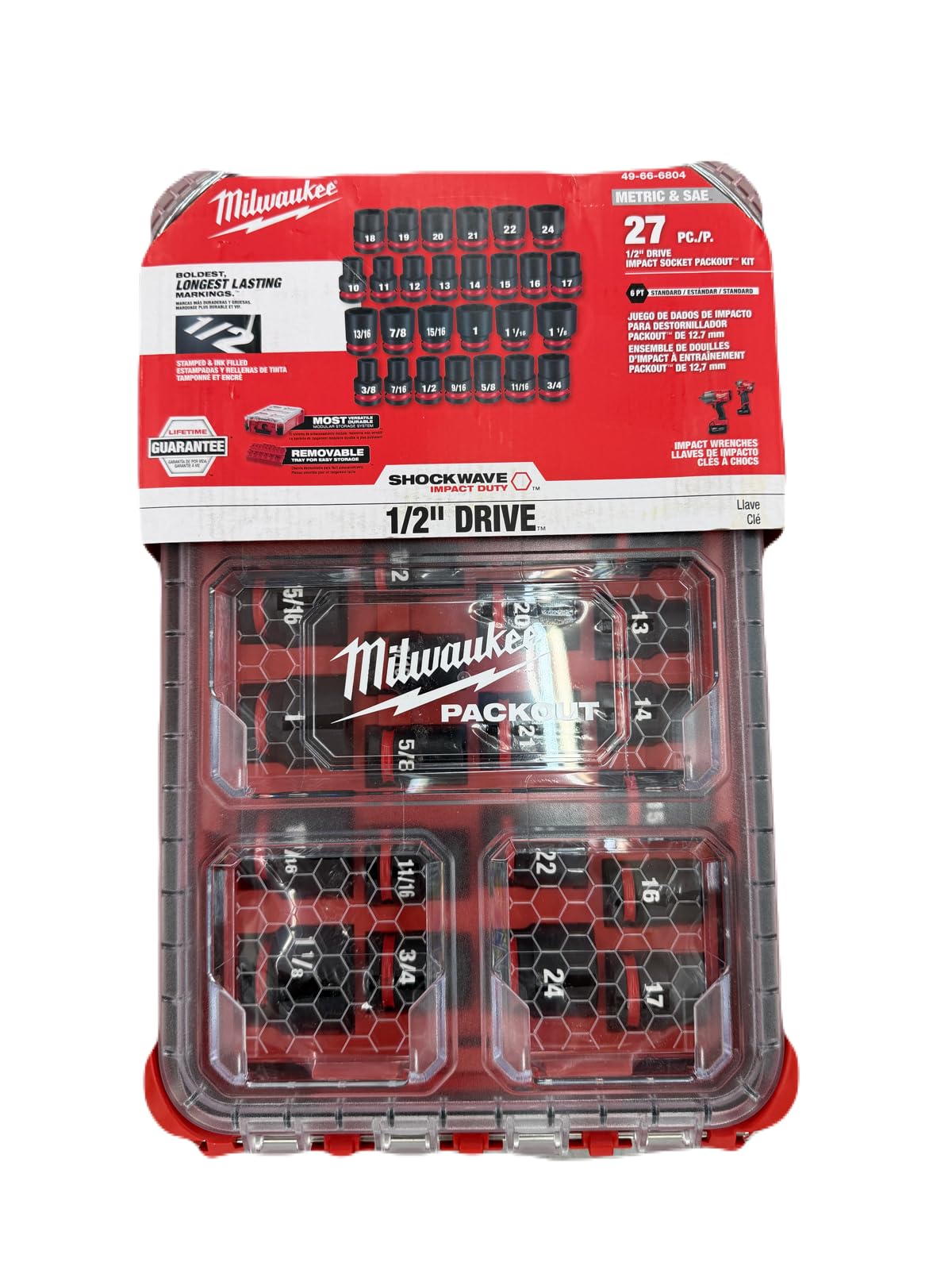 Electric - Shockwave Impact Duty. Socket 1/2. DR 27PC MM Pack
