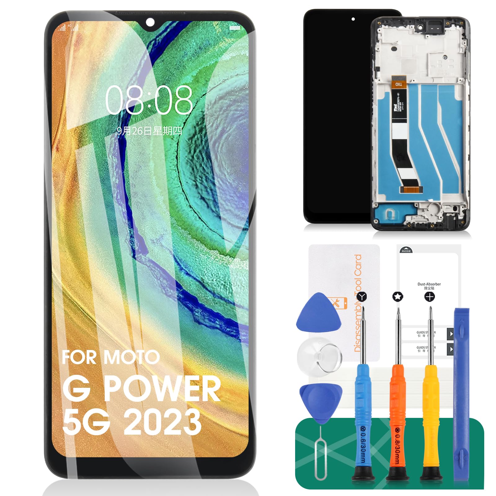 Amazon.com: for Motorola Moto G Power 5g 2023 Screen Replacement