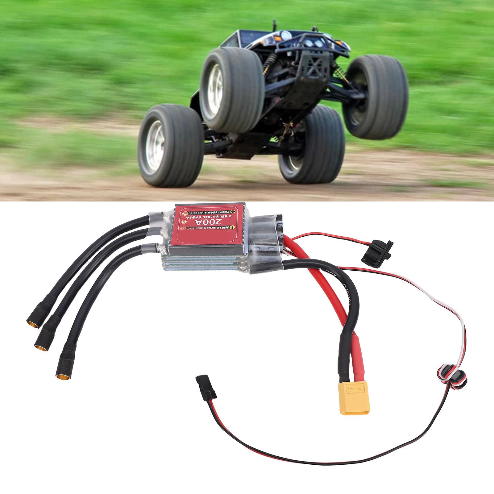YUYTE Regulator Obrotów RC Brushless z Oprogramowaniem AM32, Precyzyjna